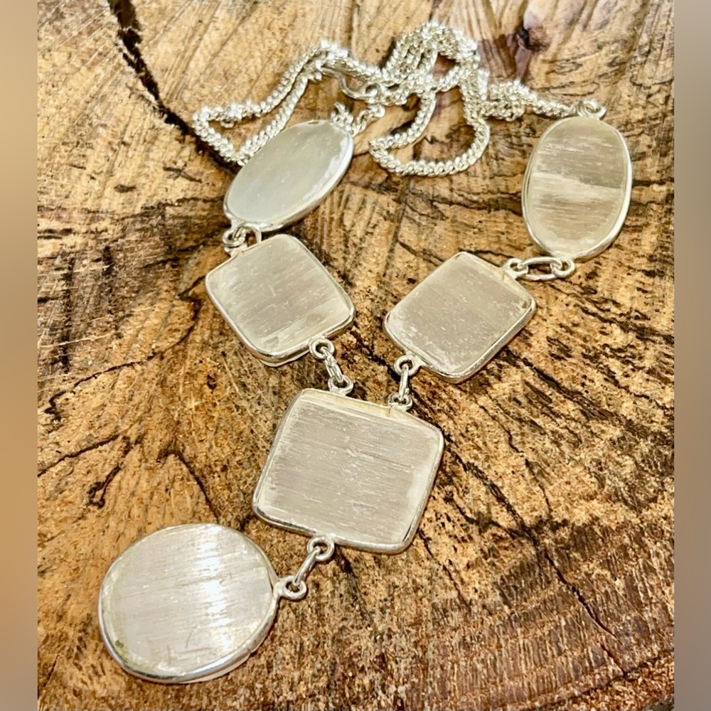Satin Spar Selenite Necklace - Picture 5 of 8